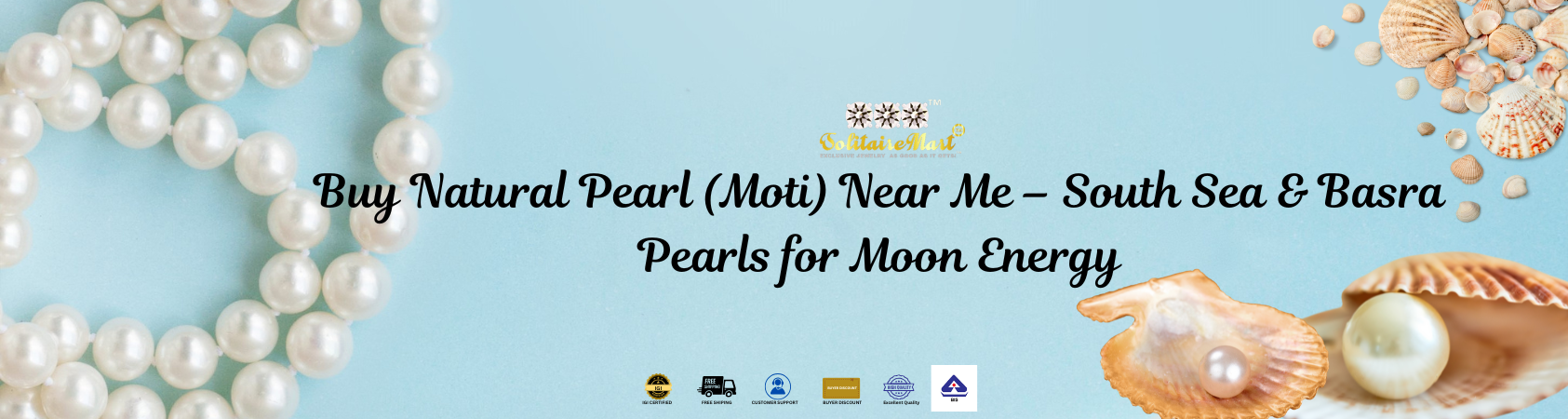 Buy Natural Pearl (Moti) Near Me – South Sea & Basra Pearls for Moon Energy